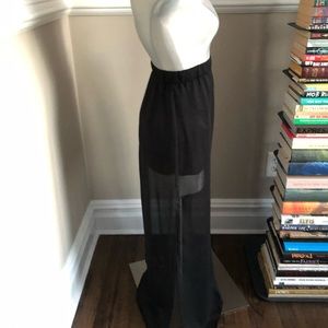 Express sheer layered maxi Skirt